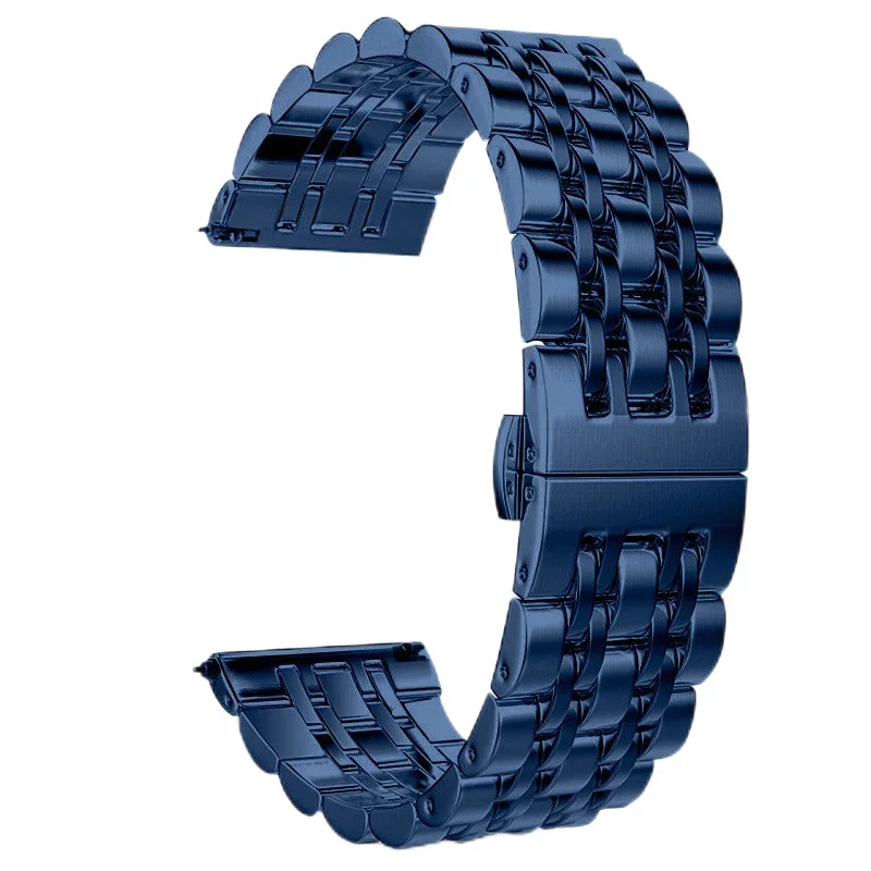Stainless Steel Metal Watch Strap Wristband Bracelet, 22mm & 20mm
