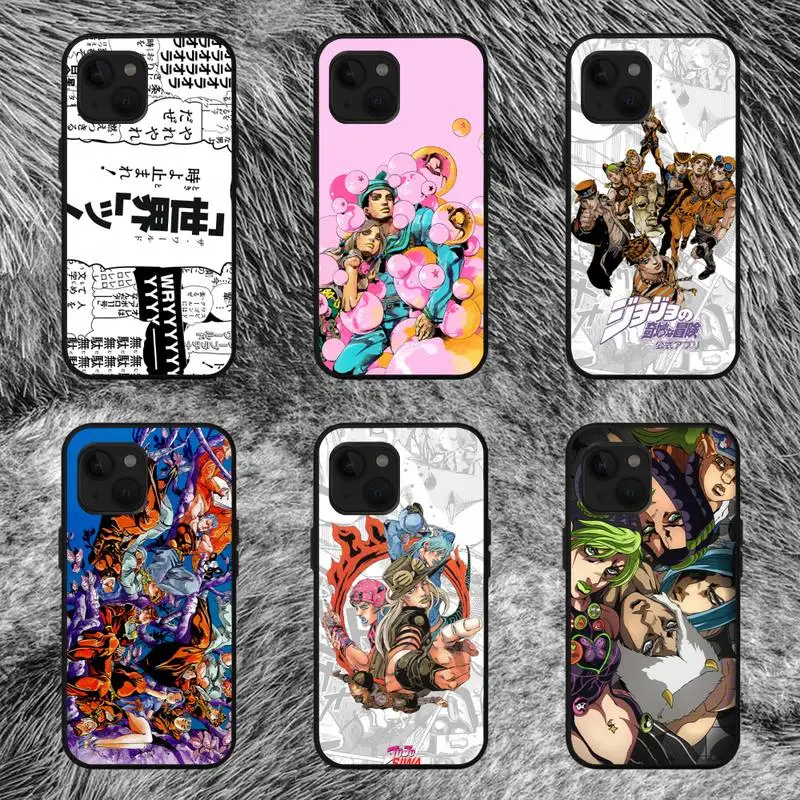 JoJos Bizarre Adventure Phone Case For iPhone 11 12 Mini 13 14 Pro XS Max X 8 7 6s Plus SE XR
