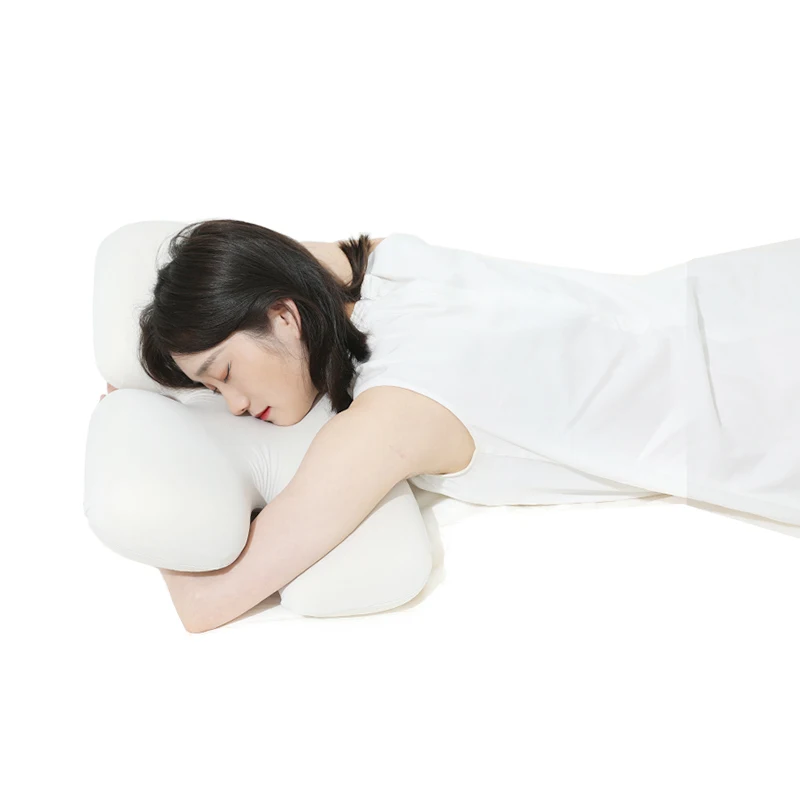 

New Neck Support Pillow for Home & Dorm Use - Unique Shape with Memory Foam for Shoulder Care & Side Sleeping