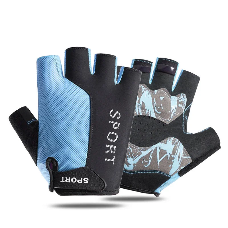 

Summer Bicycle Breathable Shock Absorbing Half Finger Glove Mountain Bike Antiskid Wear Resistant Cycling Gloves