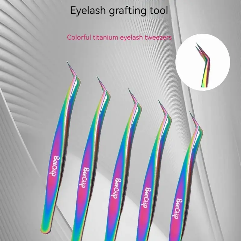 Eyelash Tweezers Eyelash Beauty Tweezers Eyelash Grafting Stainless Steel Tweezers Planting False Eyelashes Auxiliary Device