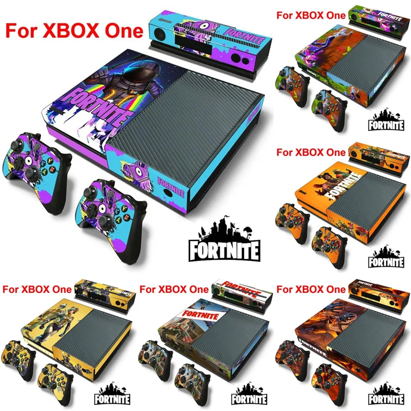 Llama Fortnite Battle Game Console Stickers Per Sony Xbox One Full Body Color Skin Decalcomanie Per Playstation Controller Gamepad