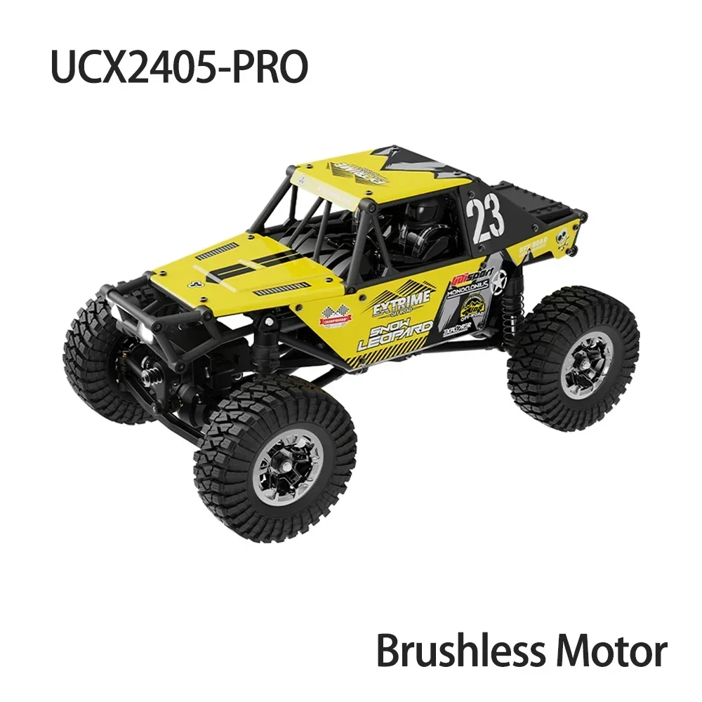 Voiture RC 1:24 4WD Tout-Terrain 2.4G Moteur Brushless - Yellow Pro