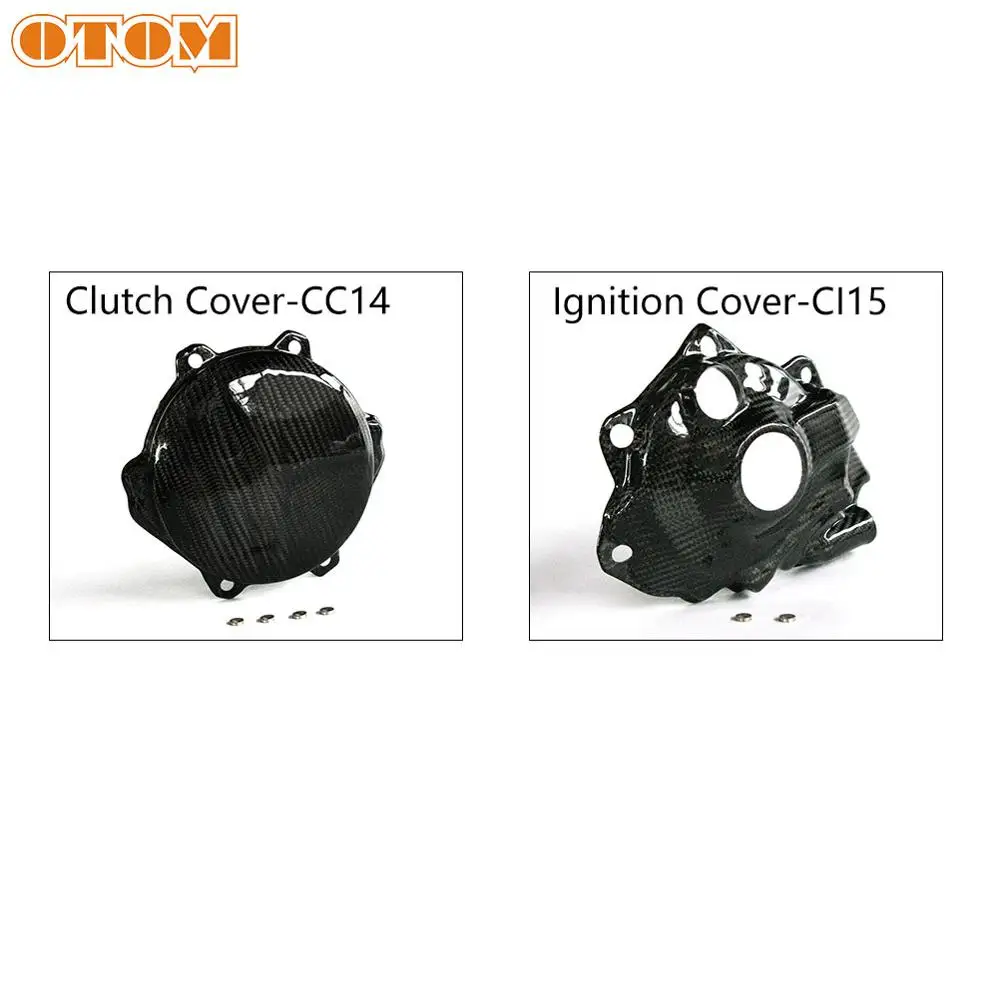 

OTOM Новый защитный кожух Сцепления Мотоцикла защитная Крышка зажигания углеродное волокно Мотокросс статор двигателя магнитные аксессуары для HONDA CRF