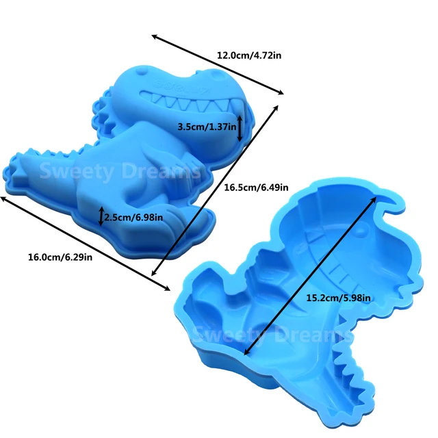 3D Állatok Dinoszaurusz Szilikon Torta Formák Fondant Díszítő Szerszámok Csokoládé Süti Sütő Kiegészítők - Image 3