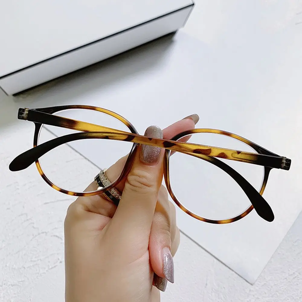 Myopie Brille Frauen Männer Trend flache Brille kein Grad Anti-Blaulicht Strahlung Student Brille Brille optische Brille-4.0 ~ 0 – Detail 5
