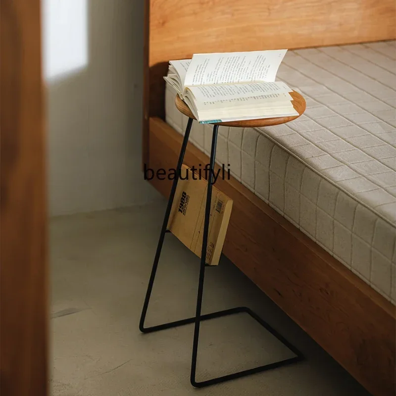 

Side Table Cherrywood round Tea Table Log Corner Creative Small Coffee Table round Side