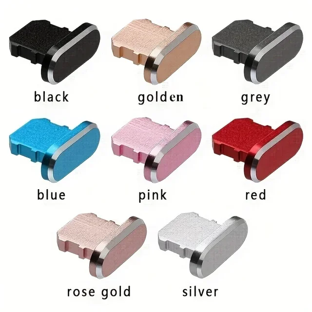 3個 Apple iPhone 4 4G 4Sアンチダストプラグ用メタルキャップ