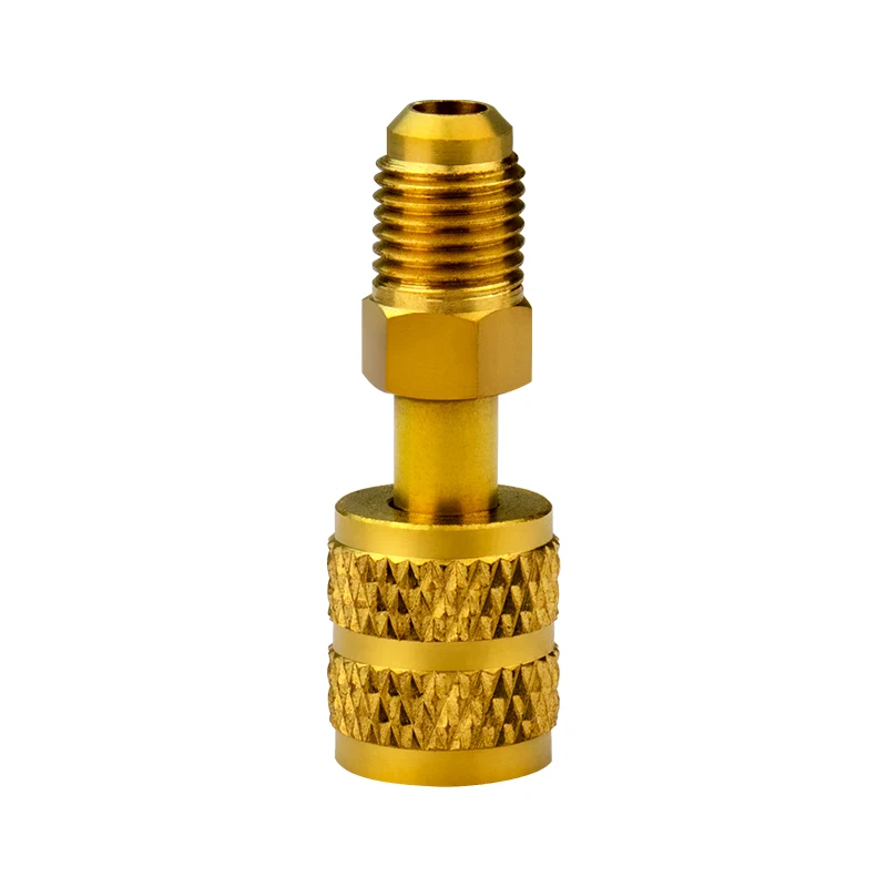 5/16" Female to 1/4" Male R410a R22 Refrigerant Gas Charging Hose Vacuum Pump Adapter Conversion Valve refrigerant charging pipe