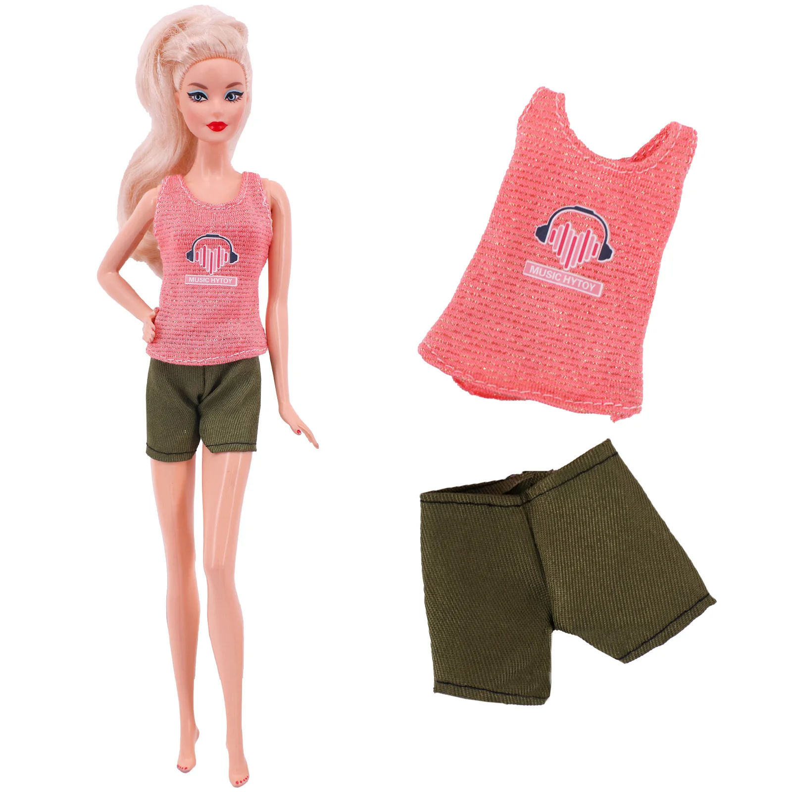 Pop Doll Clothes Stylish Pink Series Slim Evening Dresses Fit Cocktail Daily doll accessories doll clothes doll clothes accessories plush doll accessories barbie doll clothes For 11.5Inch Barbis&BJD Doll Clothing Accessories