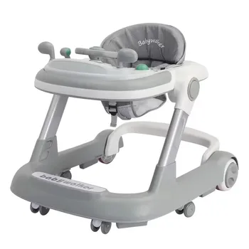 2in1 Toddler Push Baby Walker, with Removable Feeding Tray and Music Tray, Foldable Activity Walker for 6-18 Months 1