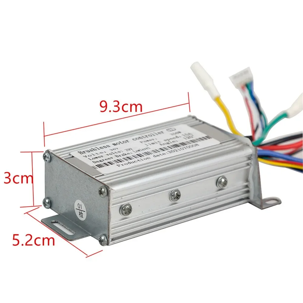 Pyhodi E9T Electric Scooter Controller 350W 36V Aluminium Alloy Electric Bike Controller Reactive Control Good Heat Dissipation High Resistance