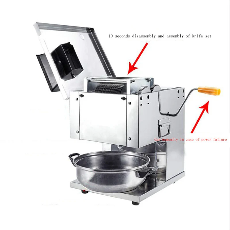 

PBOBP Commercial Meat Slicer Cube Mincing Machine Stainless Steel Flaky Cutting Electric Cutter 220V