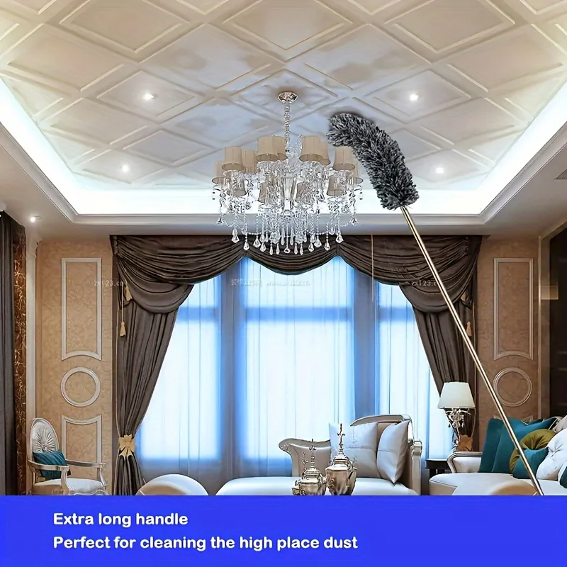 Description Picture 5 of itemExtendable Microfiber Dusting Brush - Bendable Head,Reusable and Washable,Suitable for High Ceilings,Living Room,Bedroom,Bathroo