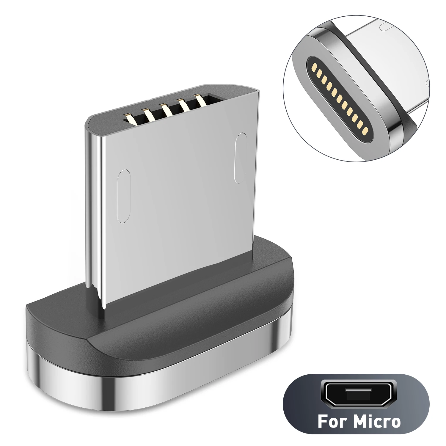 Магнітний кабель Micro USB типу C для швидкого заряджання для iPhone Samsung Xiaomi Realme Oneplus Huawei Мобільний телефон Магнітний дріт Шнур передачі даних