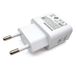 25W Super Fast Type - C Charger with EU Plug - Samsung Adapter - White EU Adapter