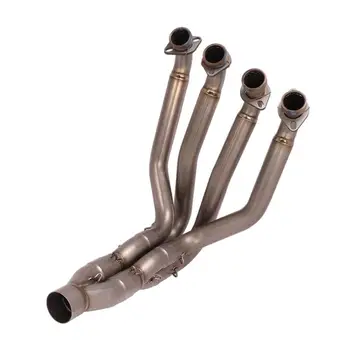 55MM For Kawasaki ZX10R 2011-2015 Motorcycle Exhaust System Header Link Pipe Slip On Connect Original Titanium Alloy