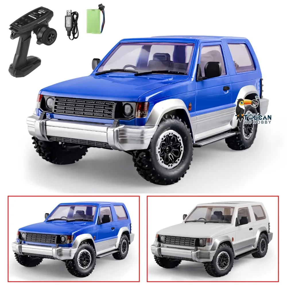 Voiture RC Crawler LDRC LD1297 1/14 4x4 Tout-Terrain vue de côté sur un terrain accidenté