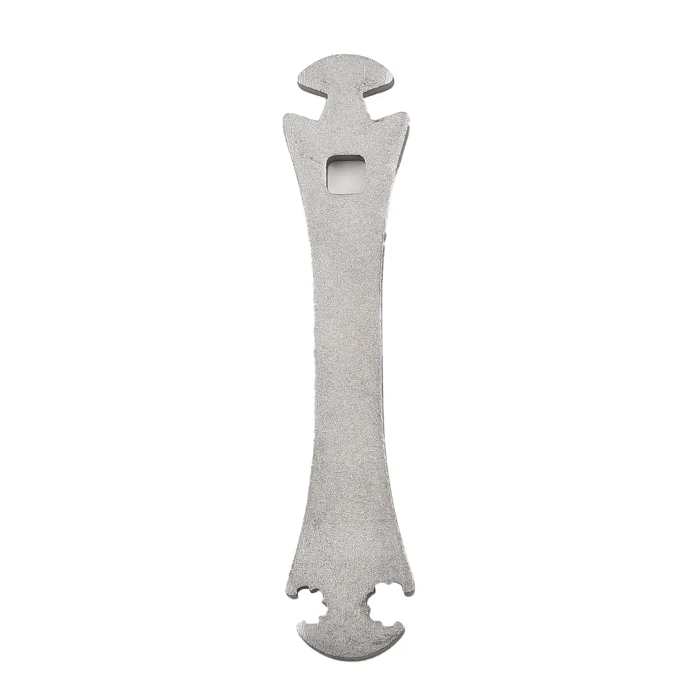 

0x19x4mm Bicycle Wrench 1pc 4.3/4.4/5.5/6.4 Bicycle Spoke Wrench Silver Steel Tightening Correction Repair Tool