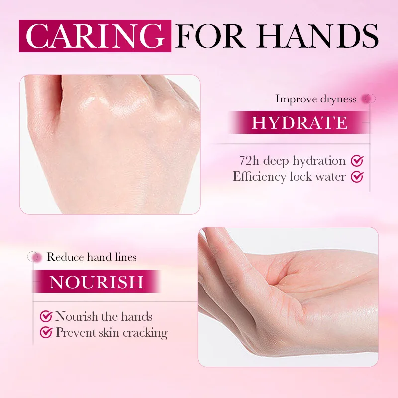 Anti-drying, Lightening Hand Wrinkles, Moisturizing and Nourishing Hands, Long-lasting, Mild and Non-greasy Hand Cream