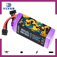 VSVAW 6S 22.8V 3300mAh 110C/220C Lipo Battery HV Mini Four Axis FPV Model Drone High Voltage High Rate Lithium ion Battery 1