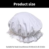 Women Breathable Satin Lace Bonnet Lady White Elastic Brim Maid Hat for Stage Role Playing and Halloween Costume Cosplay Props 6