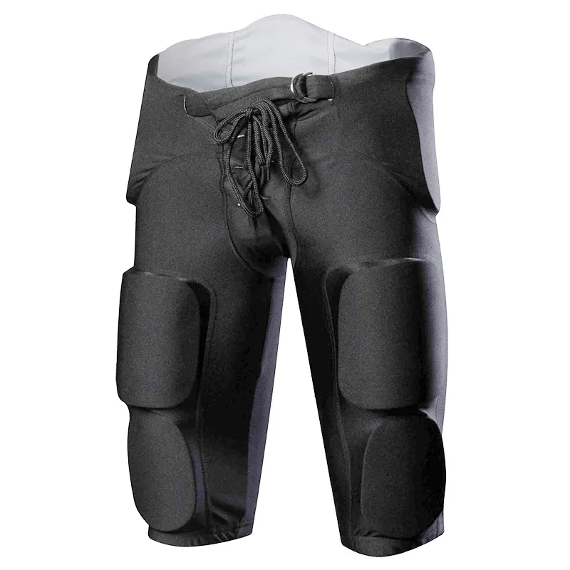 Youth Rugby Crash Pants Mens Soccer American Football Protective Gear Ice Hockey Trousers Black