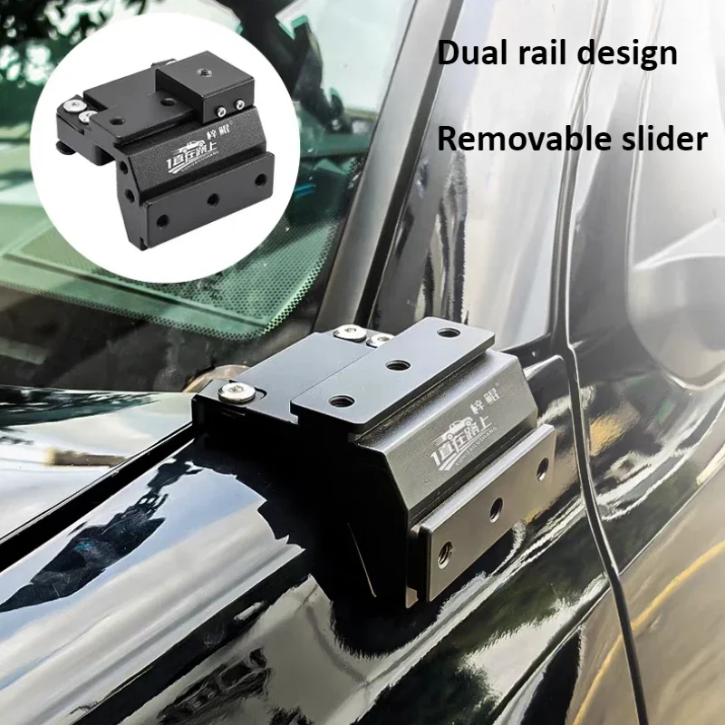 For Toyota Tacoma 2016-2024 2025 A Pillar Led Spotlight Bracket Front Hood Quick Release Off-road Dual Light Expansion Stand detail image 4