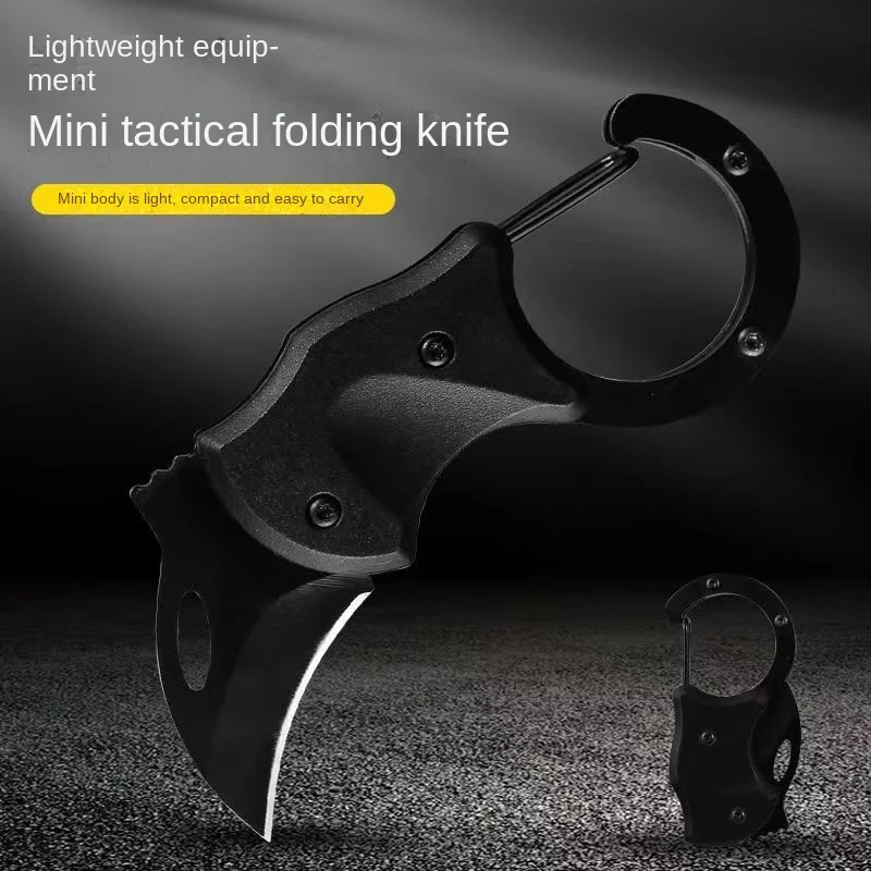 Coltello Da Esterno Portatile Edc Chiave Ciondolo Volpe Zampa Collana Coltello Portatile Mini Coltello Strumento Esterno