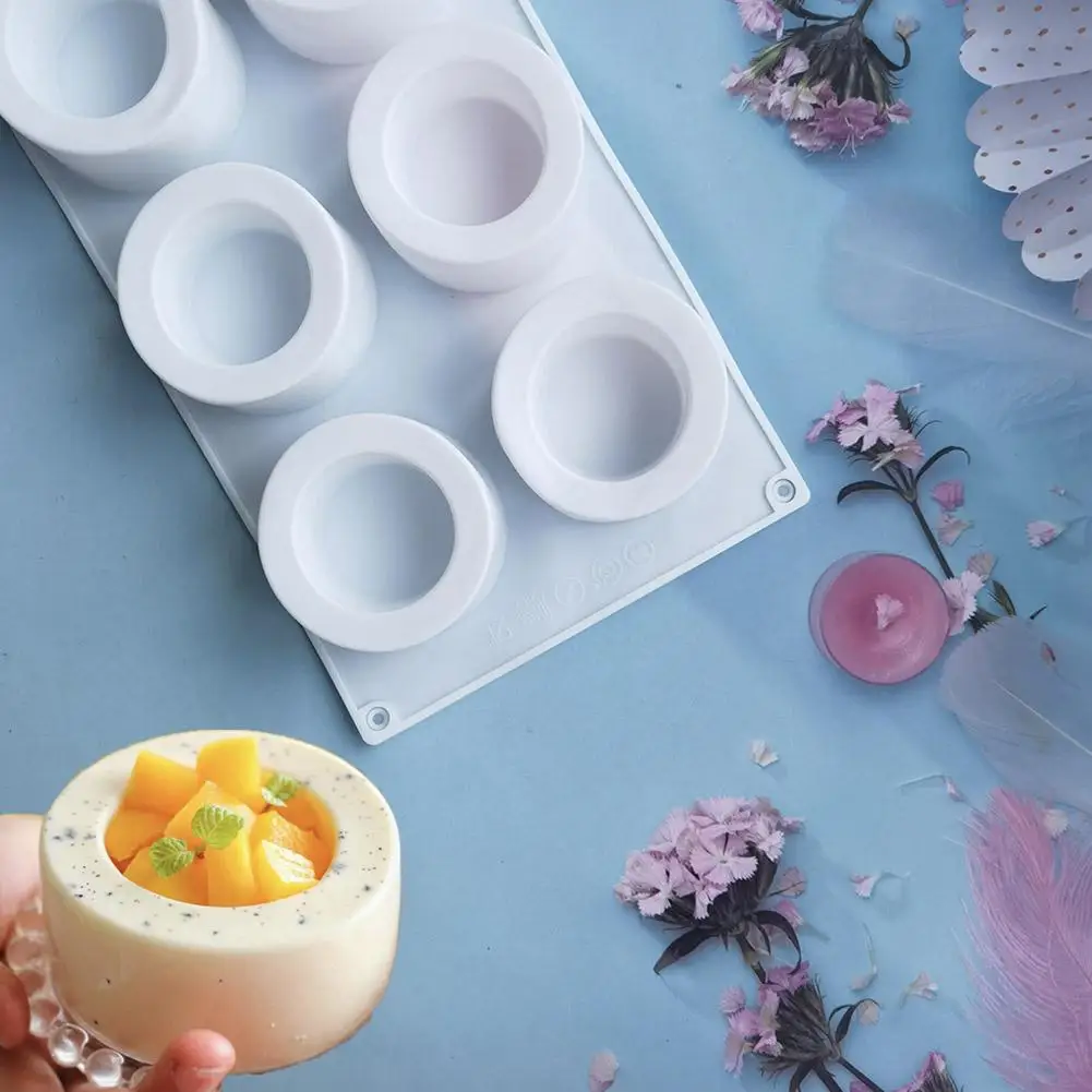 Concave Cup Cake Mold Silicone 3