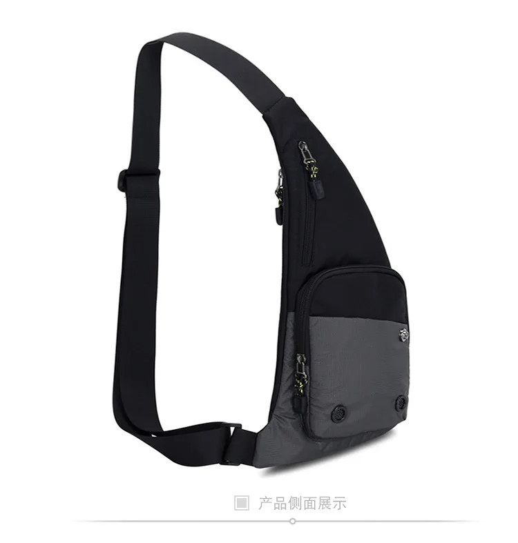 Men‘s New Trendy Casual Shoulder Bag Leisure Travel Sports Outdoor Pack Messenger Crossbody Sling Chest Bag Pack for Male Female