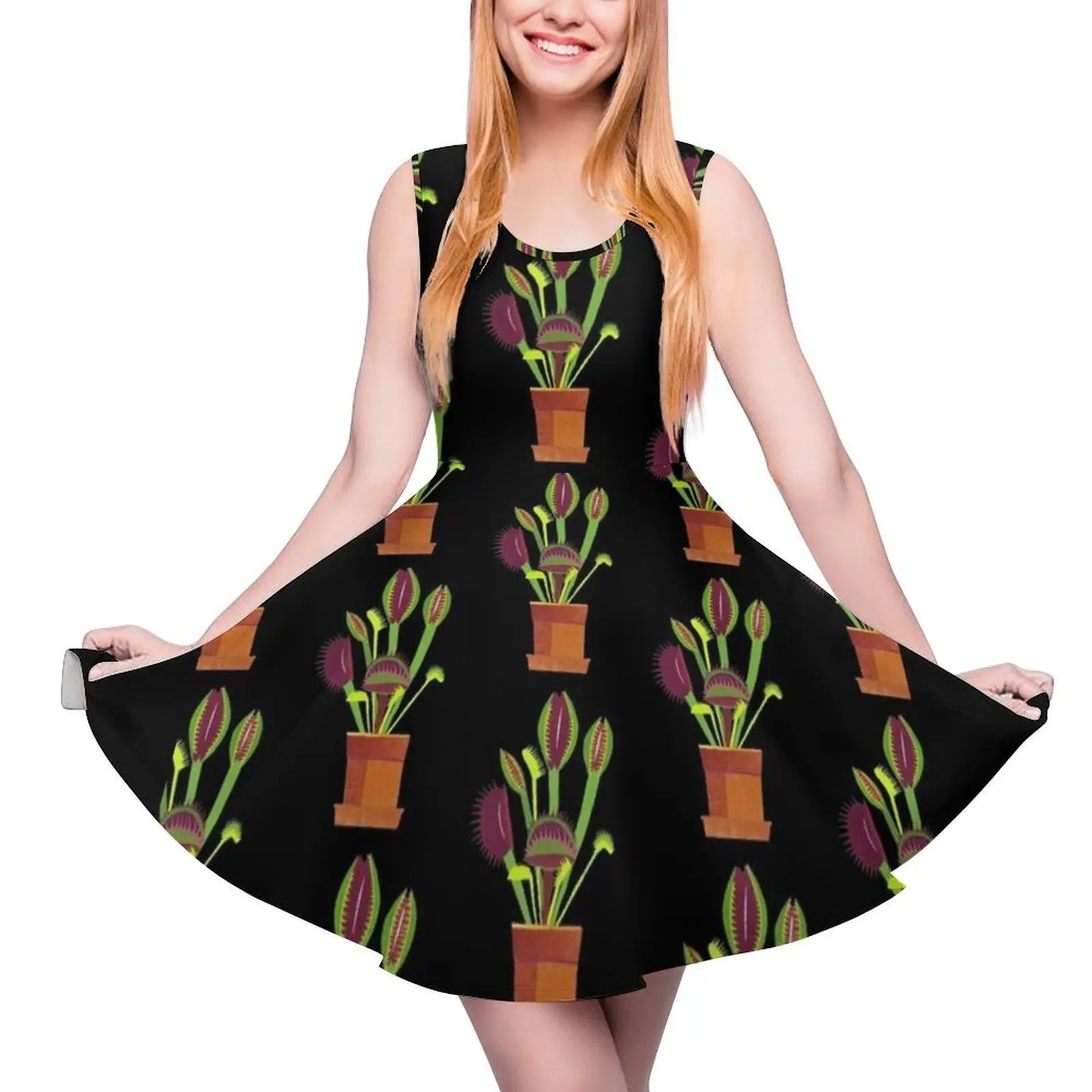 

Платье без рукавов Venus Flytrap, длинные платья для женщин, вечерние платья, женская одежда