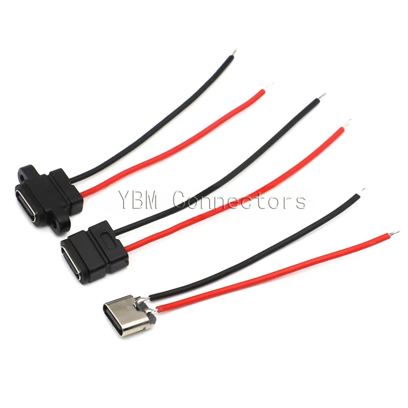 5Pcs USB TYPE-C 블록 2P 용접 라인 방수 테이프 유형 C 전용 충전식 포트 헤드 TYC 전기 면도기