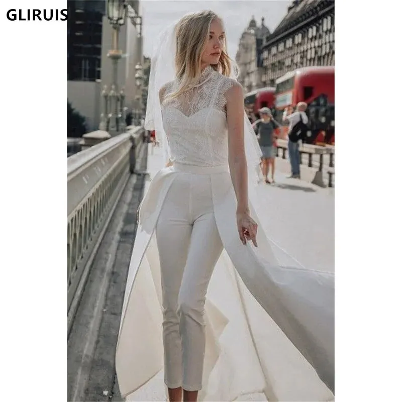 top-selling-pantsuit-graceful-wedding-dresses-sleeveless-sash-with-long-sweep-train-high-neck-jumpsuit-bride-robe-de-mariee