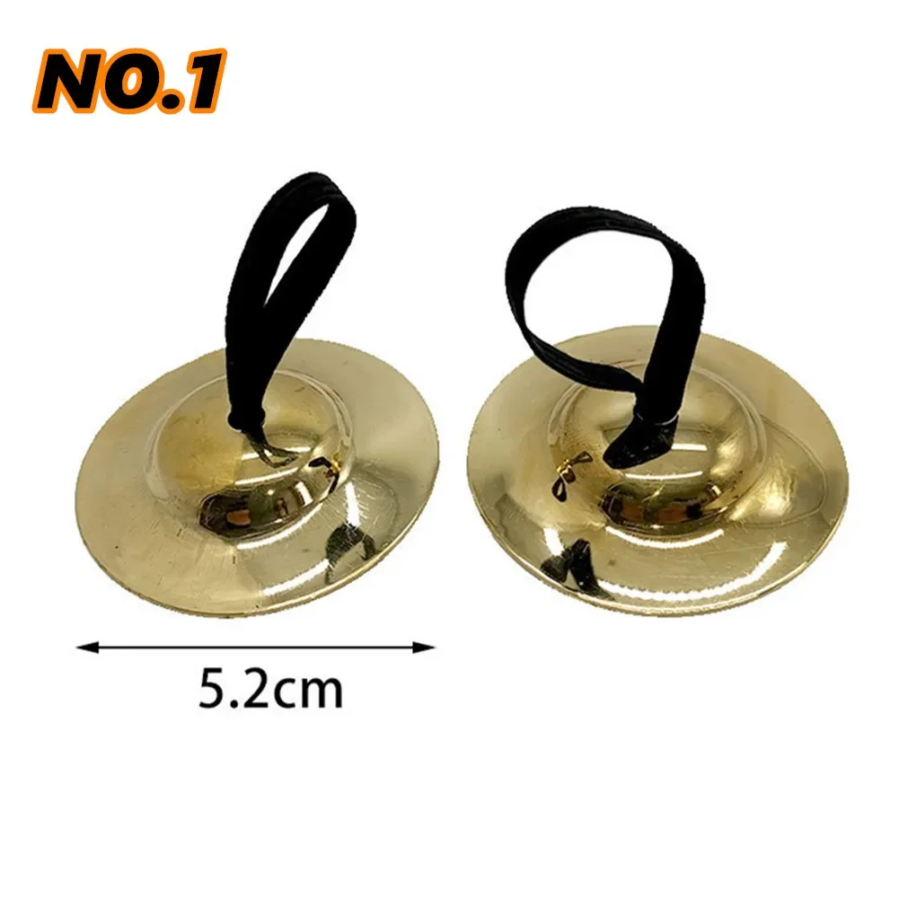 Belly Dancing Finger Cymbal Percussion Musical Instrument Fingertip Orff Dance Props Education Finger Cymbal 2Pcs