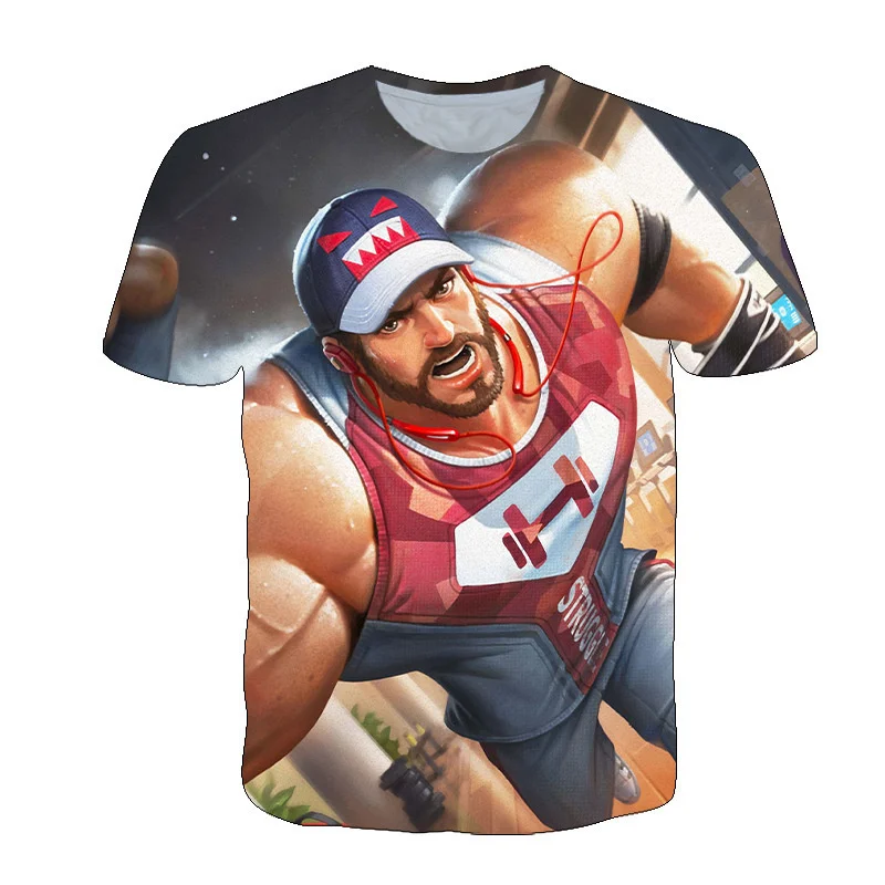 

New King Of Glory T-shirt For Women Men Harajuku Style Tshirt Summer Oversize Cool Short Sleeves Animes Tees 3D Print Y2k Tops