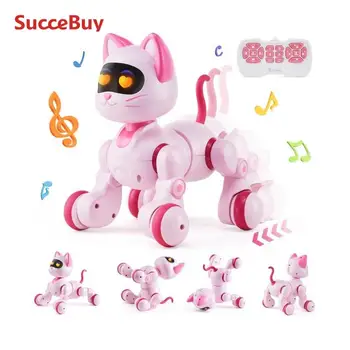 VEVOR Robot Giocattolo per Bambini Telecomando Smart RC Gatto, Telecomando Programmabile, Controllo a Tocco, Giocattolo Robotico Gatto, Giocattolo Intelligente per Bambini, Robot Gatto Giocattolo