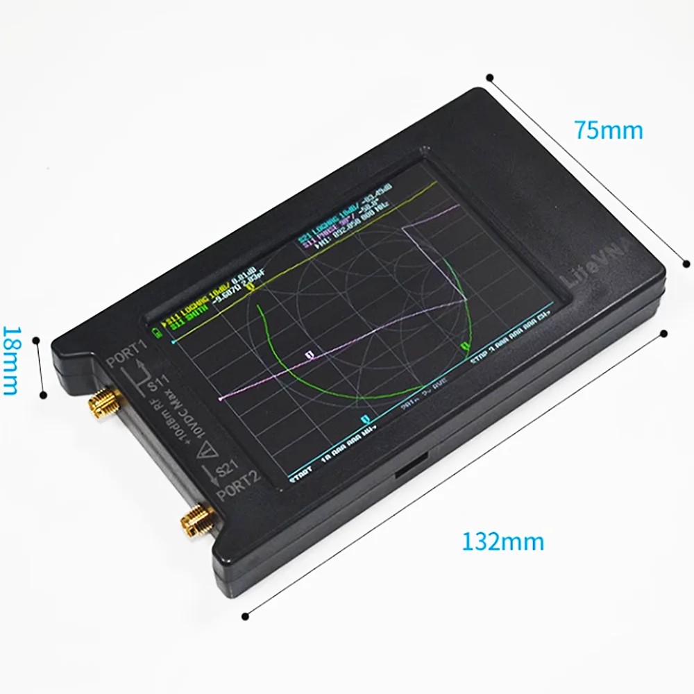 NEW 4 Inch LiteVNA 6GHz Vector Network Analyzer 50KHz~6.3GHz Antenna Analyzer 4&rdquo; TFT LCD Shortwave MF HF VHF 0.3.1 Version VNA