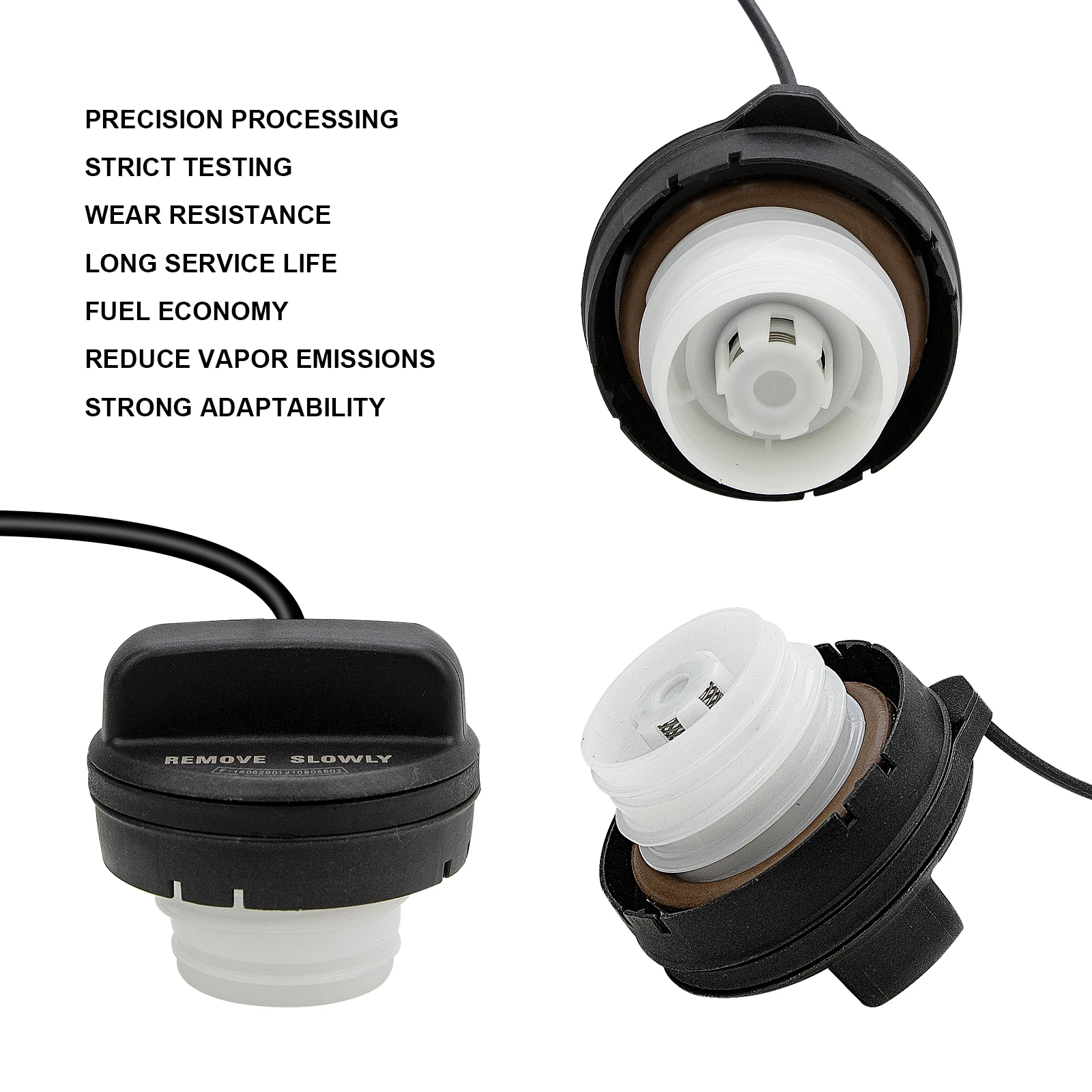 HLZDS 17670-T3W-A01 Replacement Fuel Tank Gas Cap, Fits for 2006-2021 Honda Accord