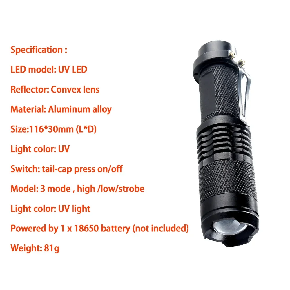 Mini 9/21LED UV Flashlight Ultra Violet Light Torch
