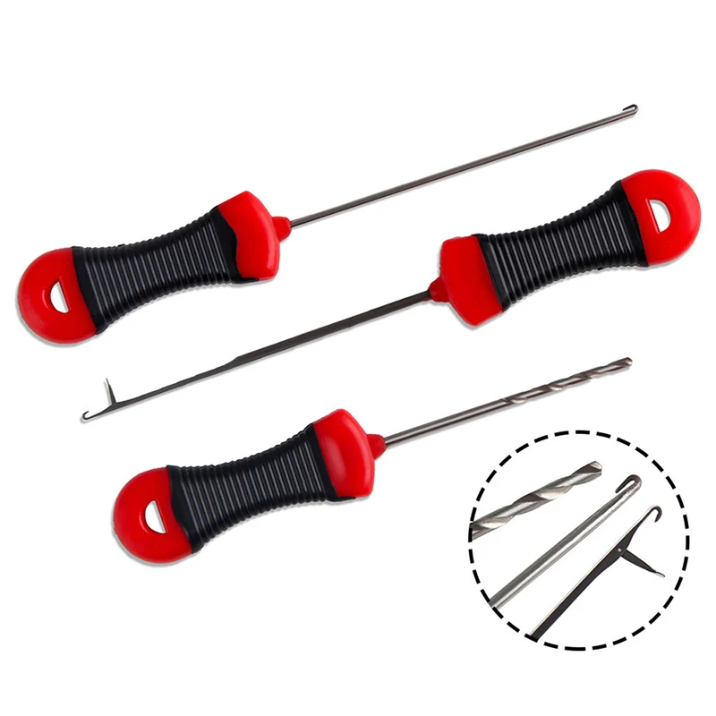 Description Picture 6 of item1pc Stainless Baiting Drill Stringer Needle Fishing Tools Carp Fishing Lead Core Rigs Making Tools Boilie Needle Set Kit Tool