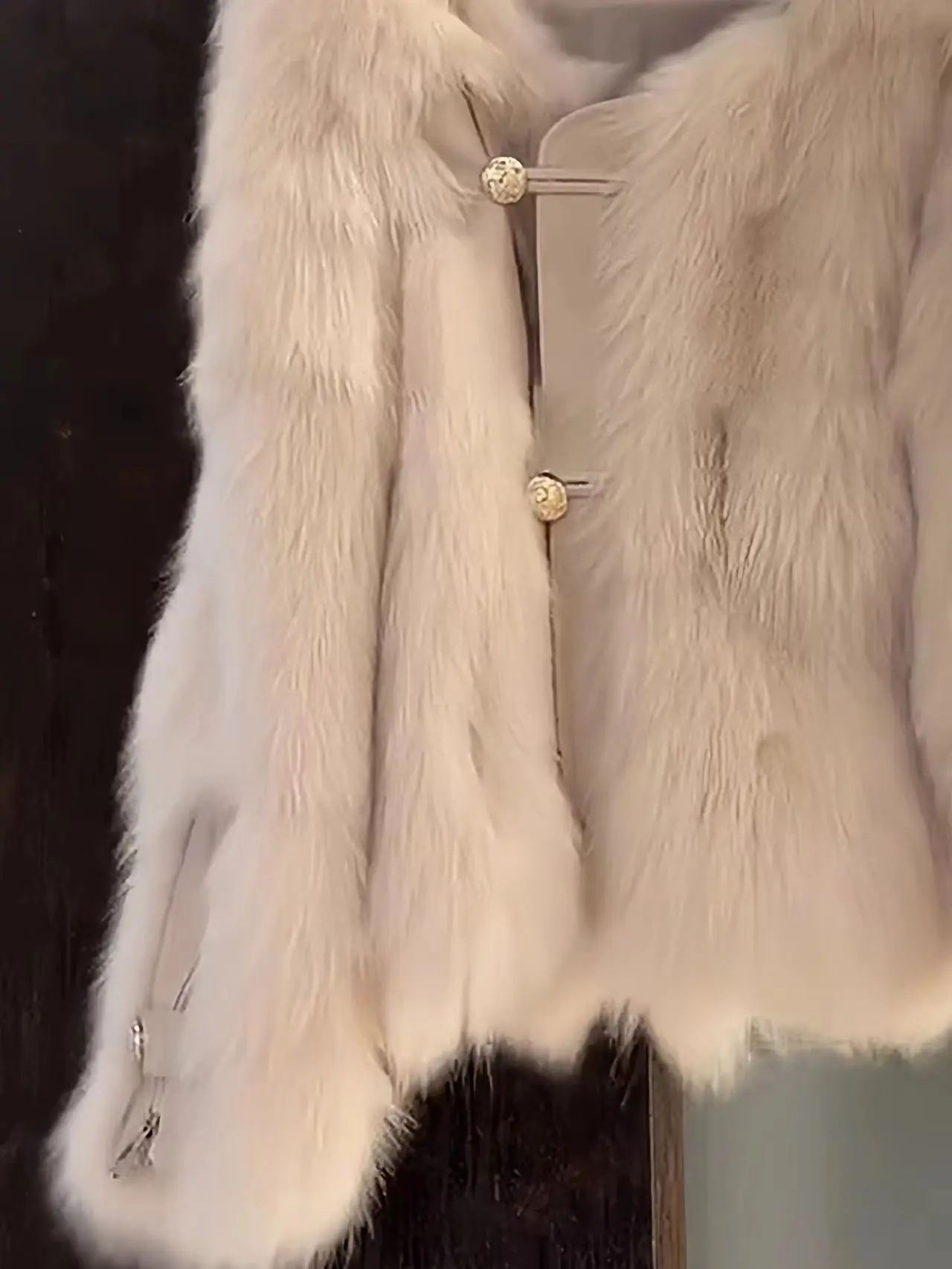 Korean Style Small Fragrant Style Fake Fur, Light Cooked Style Plush Thick Round Neck Fur Coat, New for Women's Autumn and Winte