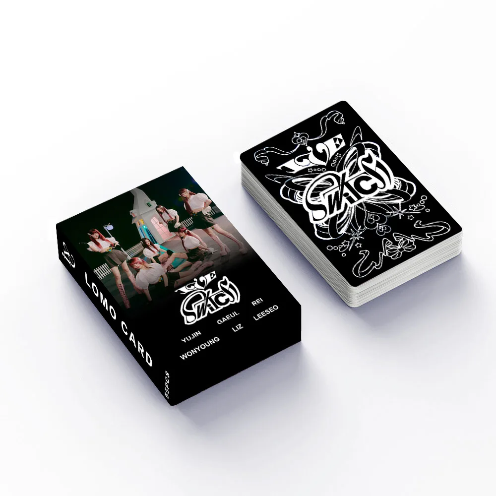 Album Lomo Postcards Photocards 55Pcs/Set for Girl Idol Group SWITCH Wonyoung Rei Gaeul Yujin Leeseo