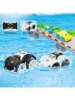Children Bath Water Playing Toys ABS Clockwork Car Cartoon Vehicle Baby Bath Toy Kids Gift Amphibious Cars Bathroom Floating Toy 2