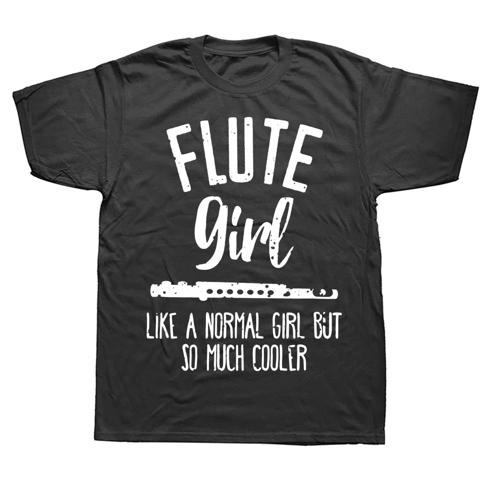 Banda Marcial Escolar Flauta Engraçada Menina Camisetas Algodão Streetwear Manga Curta Presentes de Aniversário Estilo Verão Camiseta Masculina_voghion.com