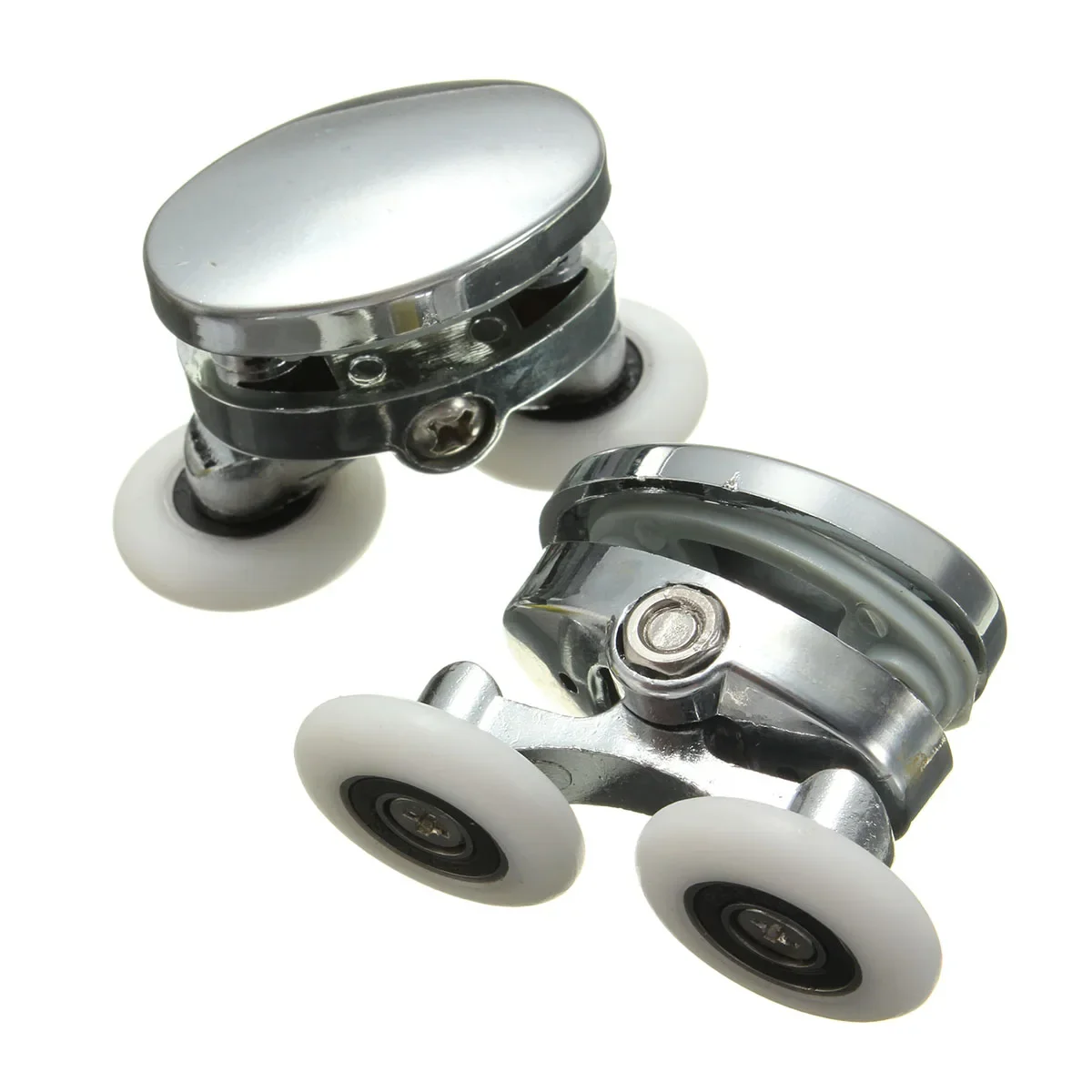 2Pcs 25mm Twin Shower Glass Door Top Zinc Alloy Rollers Runners Pulleys Wheels Shower Room Pulley Bathroom Roller shower door rollers,shower room pulley,shower room rollers,shower room accessories
