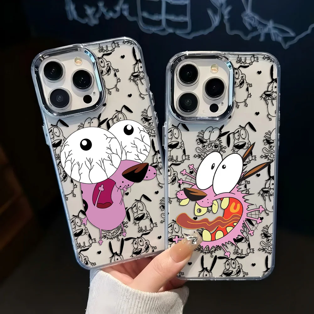 Courage The Cowardly Dog Transparent Phone Case - Soft Silicone TPU Back Cover