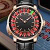 HAEMMER Light Luxury Men's Mechanical Watch NH35 Watch Men's Push Button Roulette Rotating Sapphire Glass Watch Waterproof 1