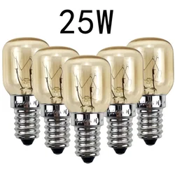 High Temperature Resistant Microwave Oven Light Bulb Set, 5pcs, 220V, E14, 300°耐用 (2700K warm light)