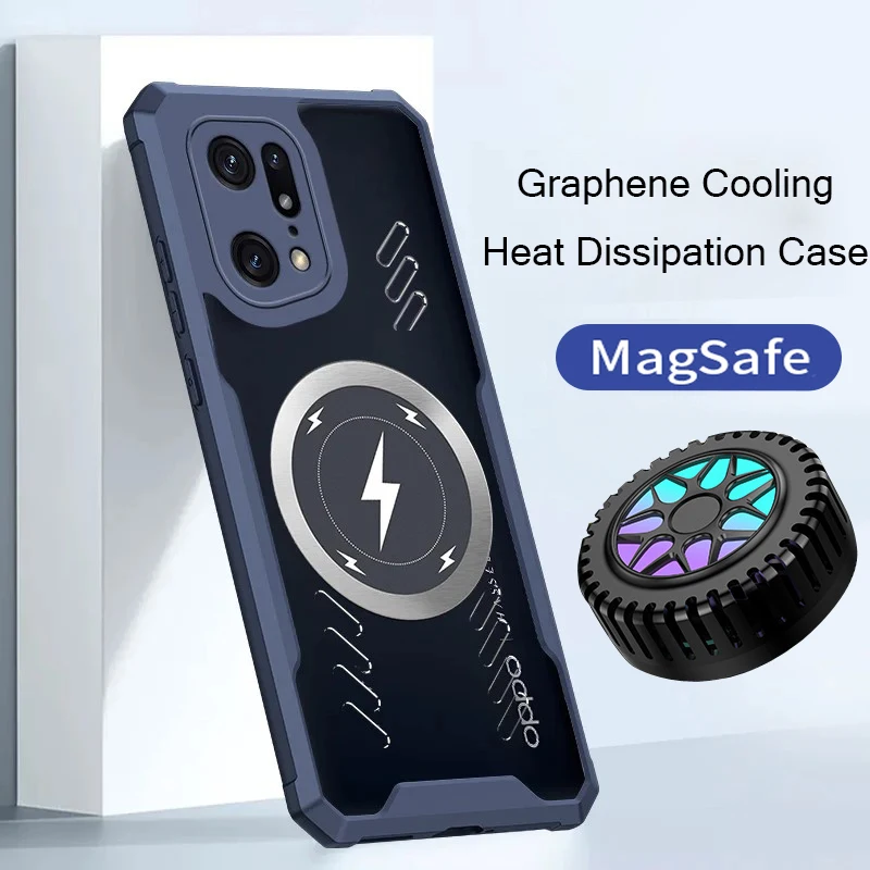 Enhanced Heat Dissipation Transparent Phone Case - Full Cover, Anti-Drop, Wireless Charging Compatible